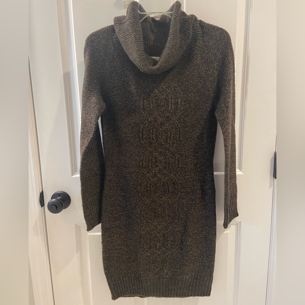 Brown/Black Sweater Dress by Pink Rose Size M New w/Tags!